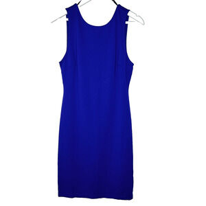 Lulus Women's Pencil Dress Royal Blue Open Back Stretch Bodycon Party Sexy Sz L